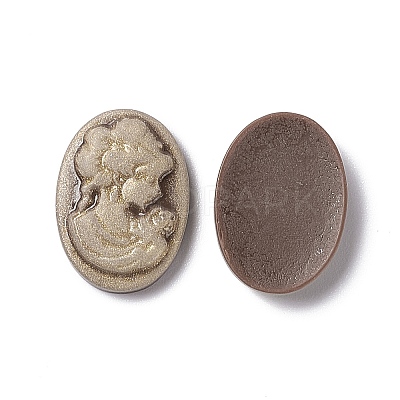 Cameos Opaque Resin Cabochons X-RESI-C016-01A-1