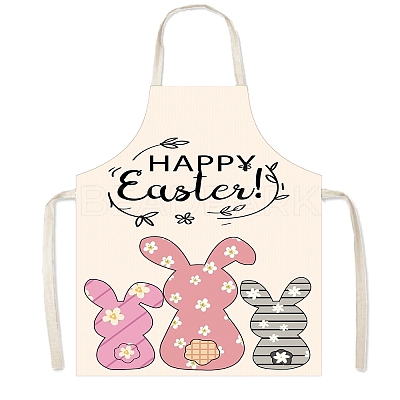 Easter Theme Polyester Sleeveless Apron PW-WG75993-28-1