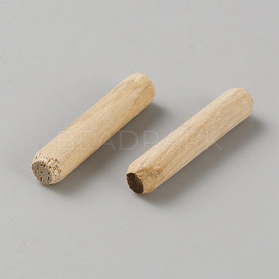 Wood Grooved Dowel Pins AJEW-WH0472-06F-1