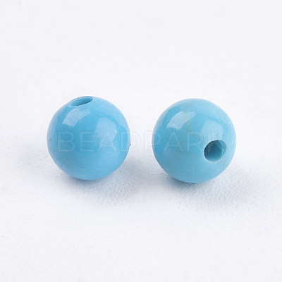 Natural Magnesite Beads TURQ-F010-01-1