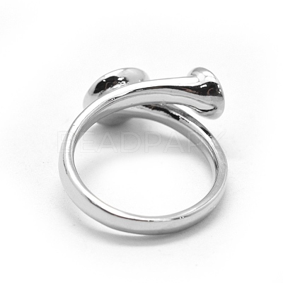 Brass Finger Cup Peg Ring Settings KK-L184-55P-1