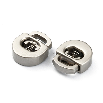 Alloy Spring Cord Locks FIND-WH0110-063MP-1