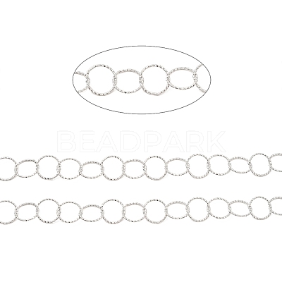 Non-Tarnish 304 Stainless Steel Ring Rolo Chains STAS-D084-34P-1