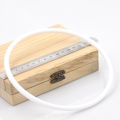 Plastic Macrame Wreath Floral Ring Hoop PW-WG40709-08-1