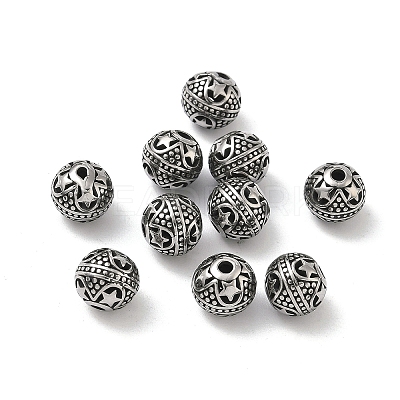 Retro 316 Surgical Stainless Steel Beads STAS-L307-17AS-15-1