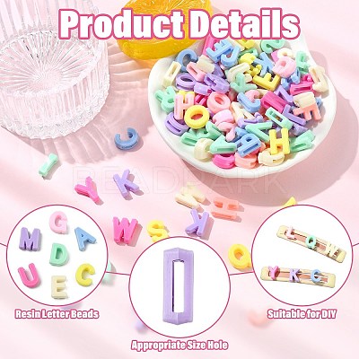 400Pcs Opaque Resin Beads RESI-CJ0005-14-1