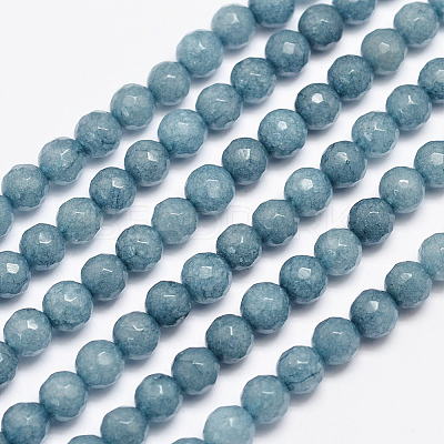 Natural Malaysia Jade Bead Strands G-A147-6mm-A01-1