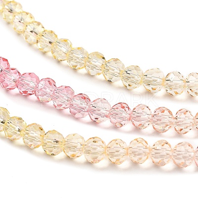 Transparent Painted Glass Beads Strands X1-DGLA-A034-T3mm-A09-1