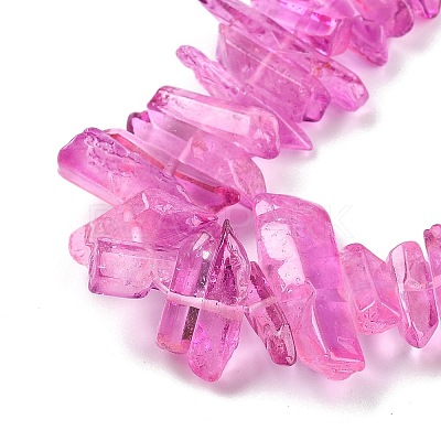 Natural Dyed Quartz Beads Strands G-G791-14P-1