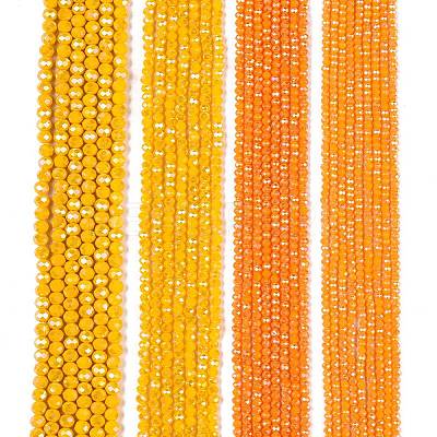 Electroplate Glass Beads Strands EGLA-A044-P3mm-B29-1