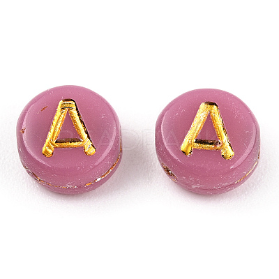 Plating Acrylic Beads OACR-P017-A02-1