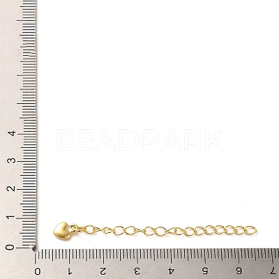 Rack Plating Brass Curb Chain Extender KK-Q807-08G-1