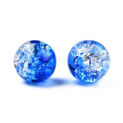 Transparent Crackle Acrylic Beads LS-CACR-N002-21B-1