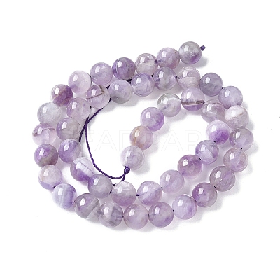 Natural Amethyst Beads Strands G-M445-8MM-01C-1