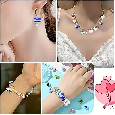 Handmade Lampwork Beads Strands LAMP-YW0002-02A-1