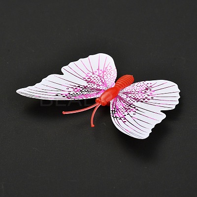 PVC Plastic Artificial 3D Butterfly Decorations LS-DIY-I072-02A-1