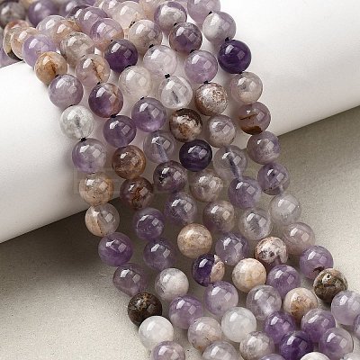 Natural Chevron Amethyst Beads Strands G-L552H-06A-1