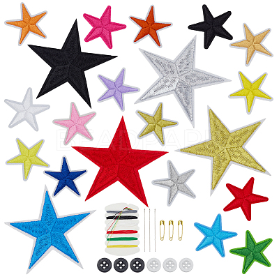 3Bags Cloth Hot Melt Adhesive Clothing Patches AJEW-FG0004-96-1
