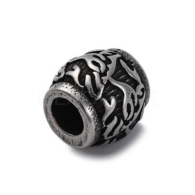 304 Stainless Steel European Beads STAS-S171-09AS-1