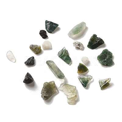 Natural Moss Agate Beads G-O103-31-1