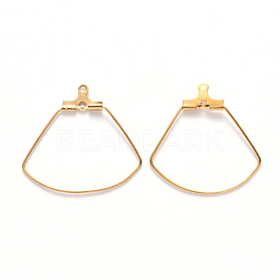 PVD Vacuum Plating 304 Stainless Steel Wire Pendants STAS-S103-03G-1