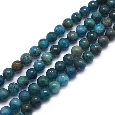 Natural Apatite Beads Strands X-G-F591-01-1