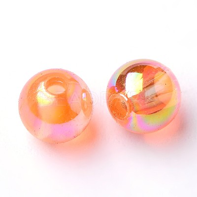 Eco-Friendly Transparent Acrylic Beads PL733-16-1