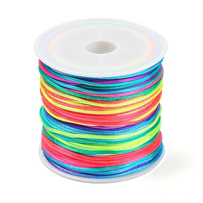 30M Nylon Satin Rattail Cords NWIR-YW0001-04-14-1