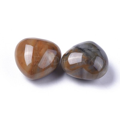 Natural Indian Agate Heart Love Stone G-F659-B32-1