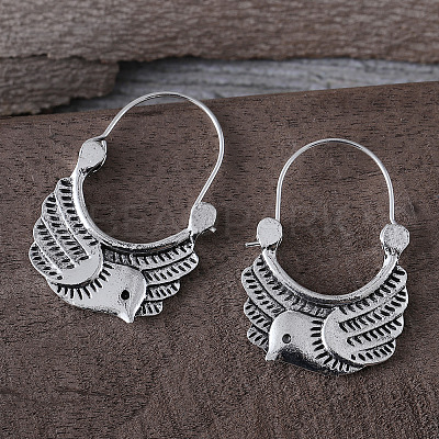 Bird Zinc Alloy Hoop Earrings FS-WG5FA0D-01-1