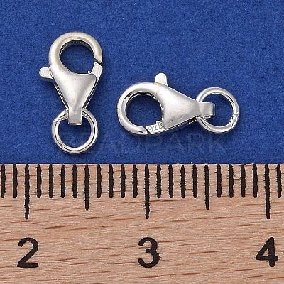 925 Sterling Silver Lobster Claw Clasps STER-K167-074A-S-1