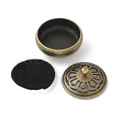 Alloy Incense Burner DJEW-D300-01B-AB-1