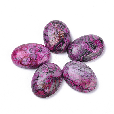Natural Ripple Jasper Cabochons X-G-T062-20-1