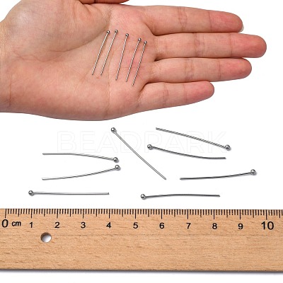 Tarnish Resistant 304 Stainless Steel Ball Head pins STAS-M010-30mm-01-1