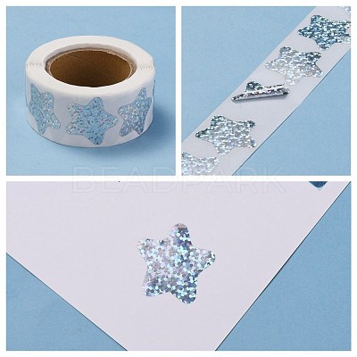 Laser Self-Adhesive Paper Stickers X-DIY-K027-C01-1