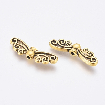 Tibetan Style Alloy Beads X-TIBEB-1331-AG-FF-1