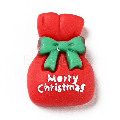 Opaque Christmas Resin Cabochons RESI-G039-07-1