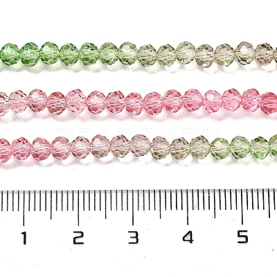 Transparent Painted Glass Beads Strands X1-DGLA-A034-T3mm-A18-1