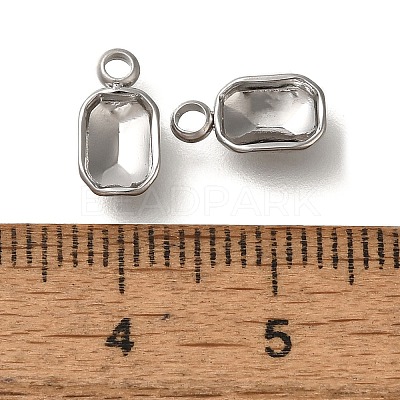 304 Stainless Steel Pendant Cabochon Settings STAS-I310-26P-1