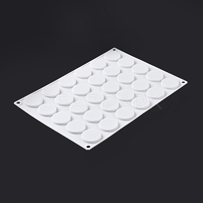 DIY Flat Round Wax Seal Stamp Silicone Mats AJEW-A038-02-1