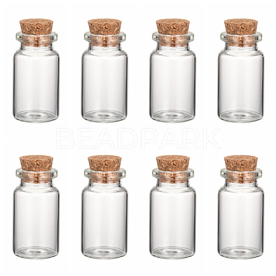Glass Jar Glass Bottles AJEW-H004-7-1-1