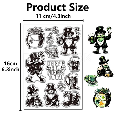 Plastic Stamps DIY-WH20018-0349-1