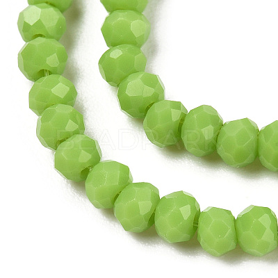 Opaque Solid Color Glass Beads Strands EGLA-A034-P1mm-D30-1