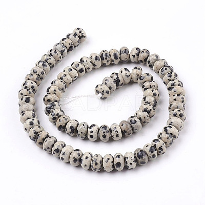 Natural Dalmatian Jasper Beads Strands LS-G-O162-02-5x8mm-1