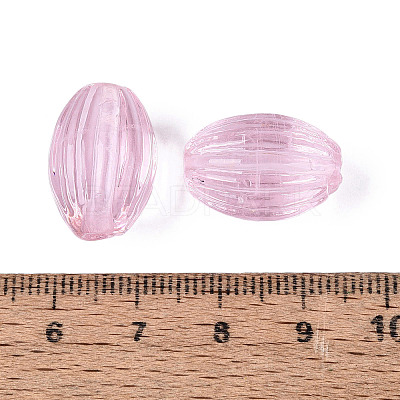 Handmade Ribbed Lampwork Beads X-LAMP-N042-01-1