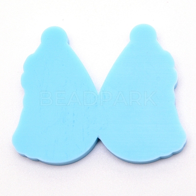 Teardrop with Lady Silicone Statue Pendant Molds DIY-WH0175-58-1