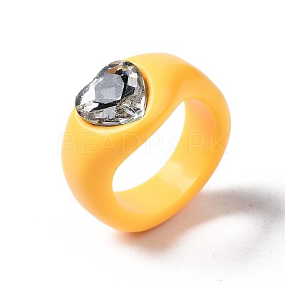 Opaque Acrylic Finger Rings RJEW-Q162-001E-1