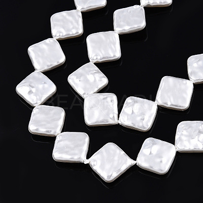 ABS Plastic Imitation Pearl Beads Strands KY-N015-03-B01-1