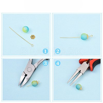 Brass Eye Pins KK-YW0004-04B-P-1