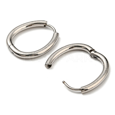 Tarnish Resistant Stainless Steel Hoop Earrings EJEW-P232-02P-1